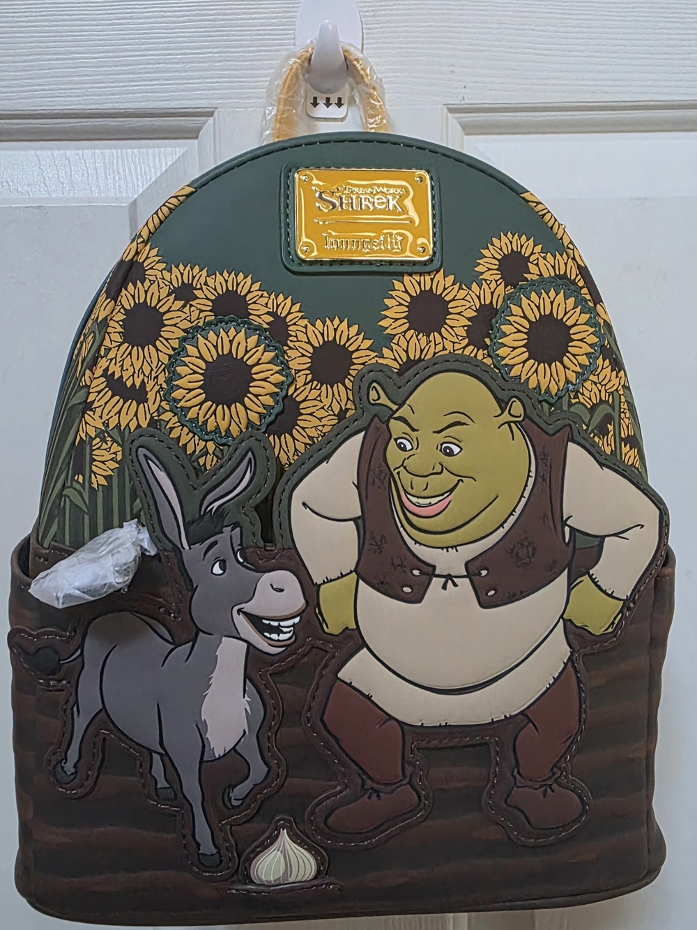 Shrek Loungefly Sunflower Mini Backpack with Donkey NWT